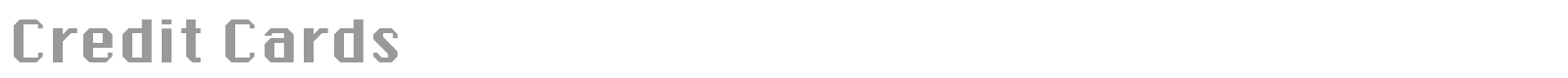 Credit Cards font preview